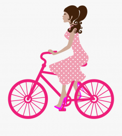 Bicycle Clipart Icon - Girl On A Bike Png #348694 - Free ...