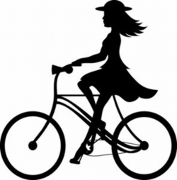 Bike Riding Clipart Image: Clip Art Ilustration silhouette ...