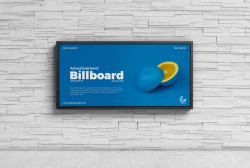 Wall Billboard PSD Mockup for Designing Outdoor Billboard ...