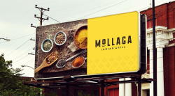 MOLLAGA Indian Grill: Restaurant Branding | Billboard design ...