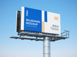 Free billboard mockup | Billboard mockup
