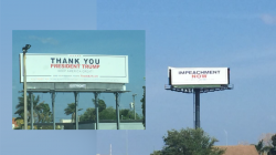 Battle of Trump-related billboards on Florida interstate