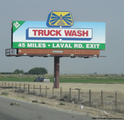 Blue Beacon Truck Wash billboard Interstate 5 Calfornia | Flickr
