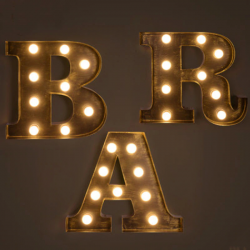 US $297.0 56% OFF|Retro Iron Lamps Creative Bar Backdrop Decorative LED  Letter Light Billboard logo Wall lamp Wall Decoration Light Fixture-in LED  ...