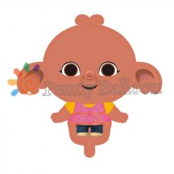 US $1.49 25% OFF|Bing Bunny Sula Elephant ballloon cartoon rabbit animal  balloon toys for kids 1st birthday party decorations globos-in Ballons & ...