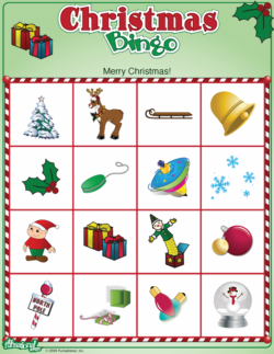 Christmas bingo clipart - Clip Art Library
