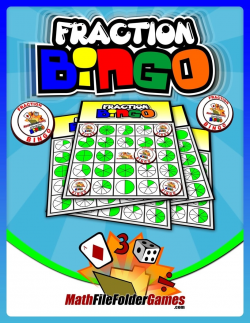 Fraction Bingo Game - MathFileFolderGames.com