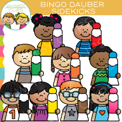 Bingo kids clip art , Images & Illustrations | Whimsy Clips ®