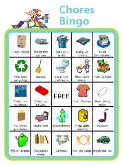 Free Printable: Chores Bingo | The Trip Clip Blog | Make Any ...