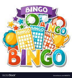 Bingo or lottery game background with balls and