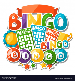 Bingo or lottery game background with balls and