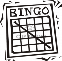 Bingo clipart black and white, Bingo black and white ...