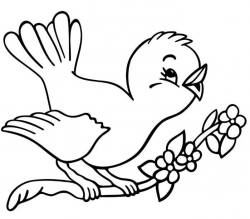 Cute birds clipart black and white 3 » Clipart Portal