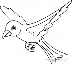 67+ Bird Clipart Black And White | ClipartLook