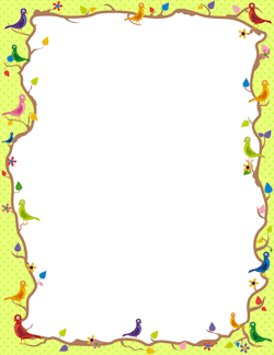 Bird Border | Borders, Frames & Backgrounds | Page borders, Borders ...