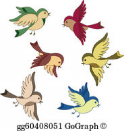 Flying Bird Clip Art - Royalty Free - GoGraph