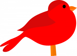 Free clip art red birds - Clipartix