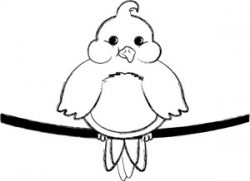 Sitting bird clipart - Clip Art Library