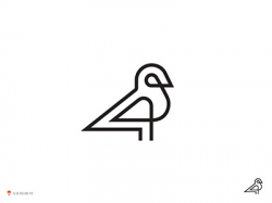 pretty cool little bird by George Bokhua on Dribbble