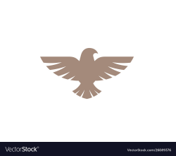 Creative abstract eagle bird logo design symbol