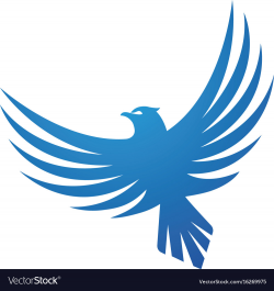 Falcon eagle bird logo template icon
