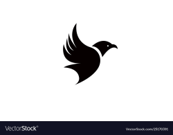 Bird fly creative logo modern simple editable