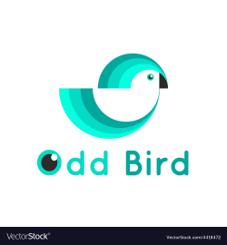 Modern simple bird logo