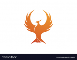 Creative phoenix bird logo