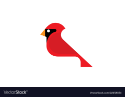 Red cardinal bird logo