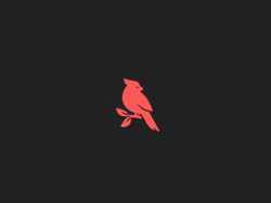 Red cardinal bird logo | Cardnial tattoo, Cardinal bird ...