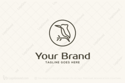 Exclusive Logo 113779, Simple Bird Logo