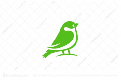 Exclusive Logo 106101, Bird Simple Luxury Logo