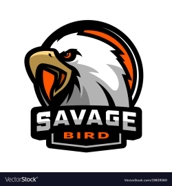 Savage bird eagle sports logo