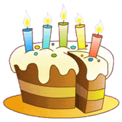 ee da animated birthday cake birthday cake clipart animated Sticker ...
