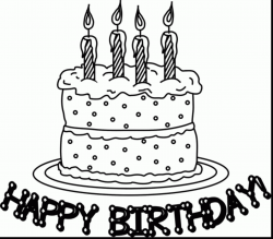 Free Clip art of Birthday Cake Clipart Black and White 3524 Best ...