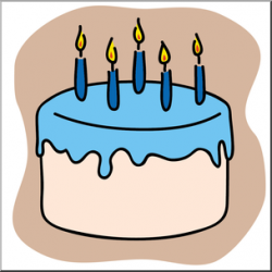 Clip Art: Birthday Cake Blue I abcteach.com | abcteach