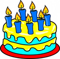 Cake 7 Candles Clip Art at Clker.com - vector clip art online ...