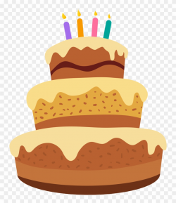 Open - Happy Birthday Cake Cartoon Clipart (#405161) - PinClipart
