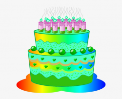 Birthday Cake B Image - Green Birthday Cake Clipart - Free ...