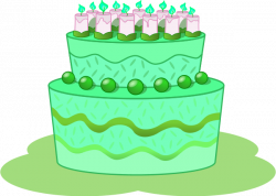 Green Birthday Cake Clip Art 72203 - Clip Art Library