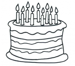 Birthday cake clip art outline - 15 clip arts for free download on EEN