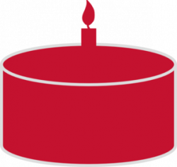 Red Birthday Cake Silhouette Clip Art at Clker.com - vector clip art ...