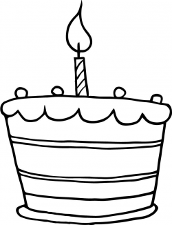 Simple | Cake Drawings | Cake drawing, Birthday cake clip art, Cake ...