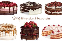 Cake Photos, Graphics, Fonts, Themes, Templates ~ Creative Market