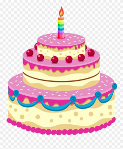 Dessert Clipart Transparent Background - Birthday Cake Cartoon - Png ...
