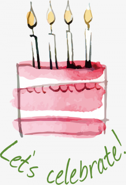 Watercolor Cake Design, Cake Clipart, Watercolor Cake, Cake Design ...