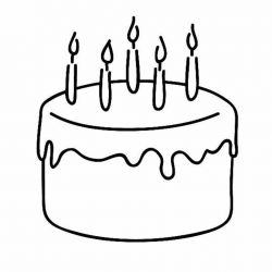 Birthday cake clip art free black and white | Clip Art | Birthday ...