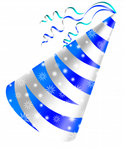 White and Blue Party Hat PNG Clipart Image | Gallery Yopriceville ...