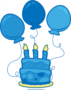 Blue Birthday Cliparts - Cliparts Zone