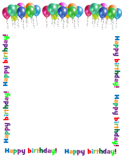 Free Happy Birthday Border, Download Free Clip Art, Free Clip Art on ...